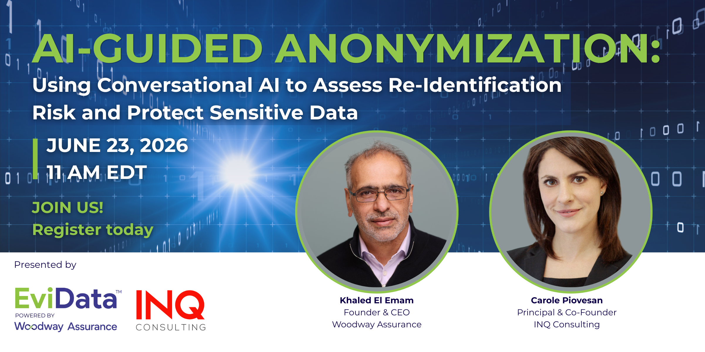 (Recording now Available) Webinar: AI-Guided Anonymization: Using Conversational AI to Assess Re-identification Risk and Protect Sensitive Data